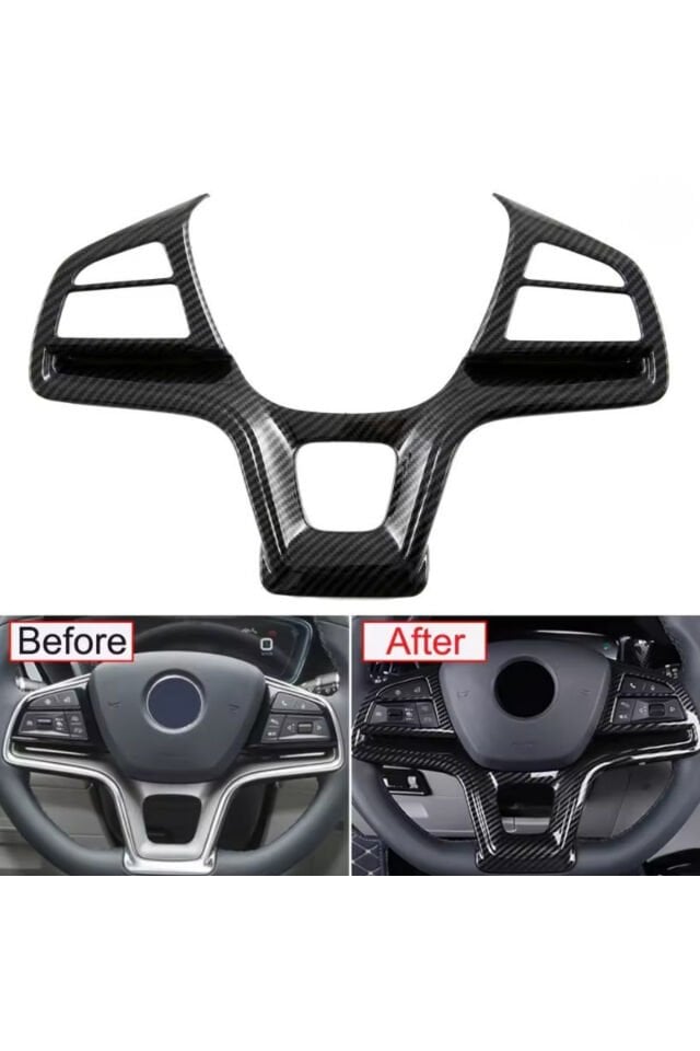 BYD SEAL U Karbon Fiber Görünüm Direksiyon Trim Kaplama ABS Siyah