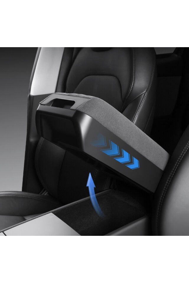 Tesla Model Y Juniper (2025+) Uyumlu Ergonomik Kol Dayama Yükseltici ve Gizli Saklama Kutusu