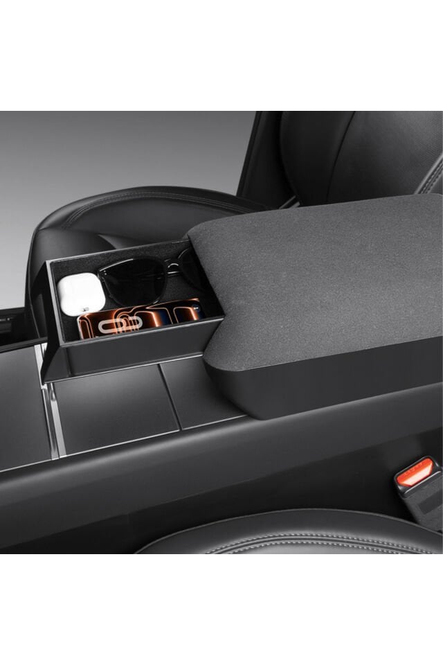 Tesla Model Y Juniper (2025+) Uyumlu Ergonomik Kol Dayama Yükseltici ve Gizli Saklama Kutusu