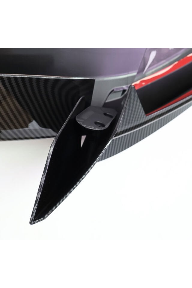 Tesla Model Y Juniper (2025+) Uyumlu Ön Tampon Lipi Mat Carbon Fiber Görünüm
