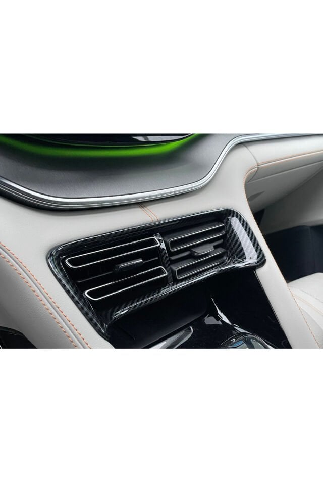 BYD SEAL U DM-İ/EV Abs Karbon Fiber hava Menfezi Kapağı Kokpit Seti 3 parça