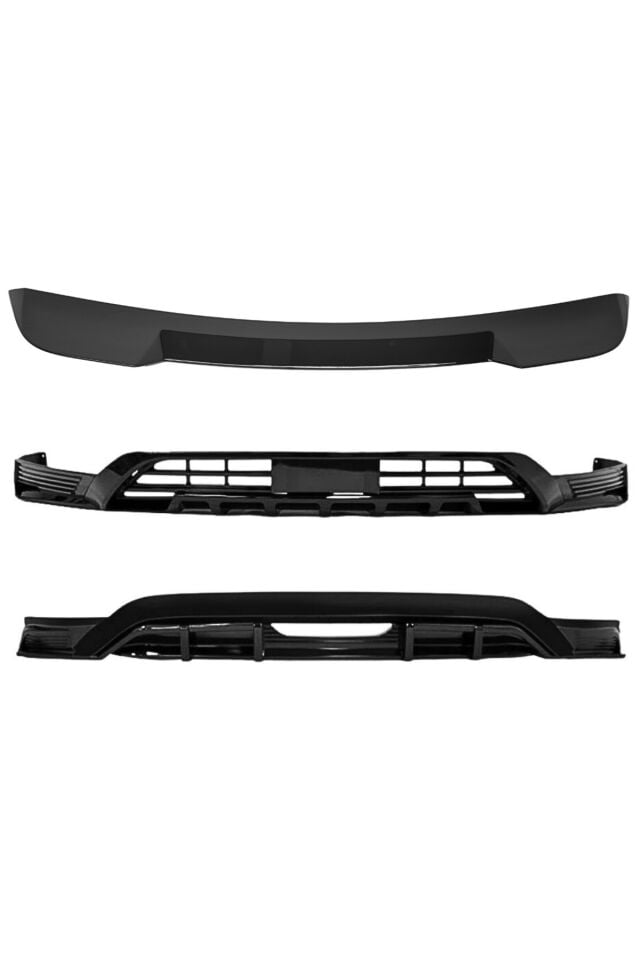 BYD SEAL U BODY KİT Ön Lip Arka Difüzör Siyah Renk 2Parça (Boyasız) +Üst bagaj Spoiler (3Parça)