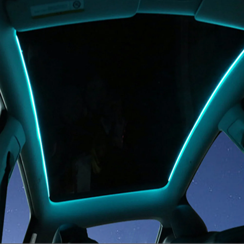 Tesla ve BYD Uyumlu 110cm Araç Cam Tavan Ambiyans Aydınlatma Seti USB Versiyon