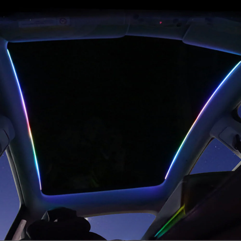 Tesla ve BYD Uyumlu 110cm Araç Cam Tavan Ambiyans Aydınlatma Seti USB Versiyon
