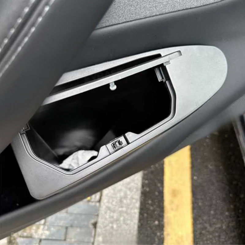 Tesla Model Y Juniper Uyumlu Ön Kapı İçi Gizli Çöp Kovası Kapaklı Düzenleyici Organizer