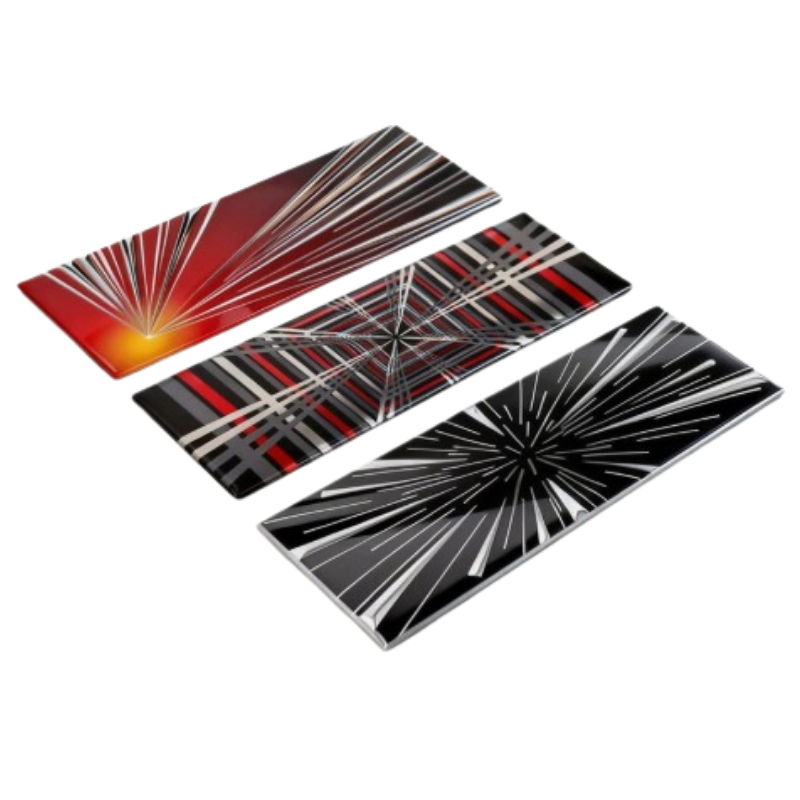 Tesla Model S X 3 Y Uyumlu Plaid Ludicrous Warp Speed Performans Bagaj Amblem Logo Seti Warp Speed (Space Speed) Logosu