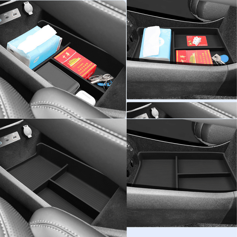 BYD Seallion 7 Uyumlu Orta Konsol Altı Esnek Silikon Saklama Kutusu Organizer